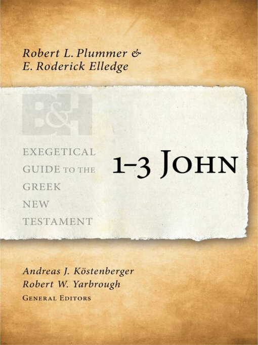 Title details for 1-3 John by Robert L. Plummer - Available